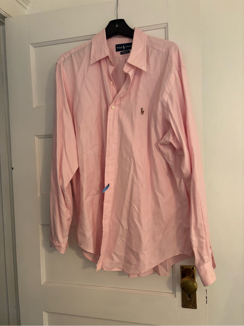 Ralph Lauren Men's Light Pink Button-Down Dress Shirt